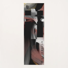 Tapete De Yoga Yoga Mat Abstrato Art Black Powdery