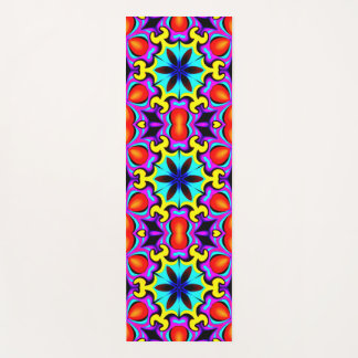 Tapete De Yoga Yoga Mat amarelo e vermelho padrão