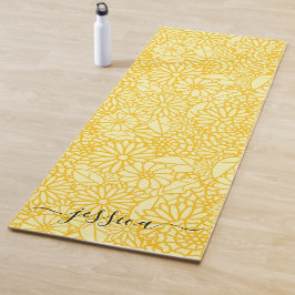 Tapete De Yoga Yoga mat amarelo elegante