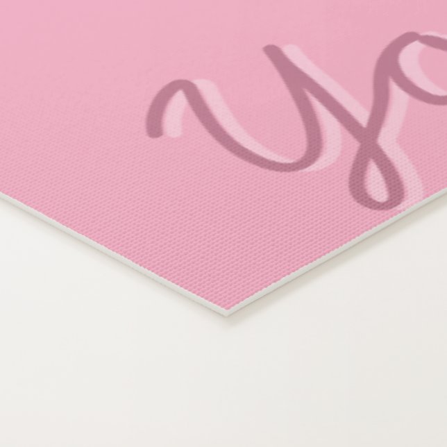 Tapete De Yoga Yoga Mat Bonita, Rosa (Detalhe)