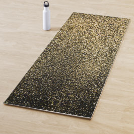 Tapete De Yoga Yoga Mat Brilhante Dourado Negro