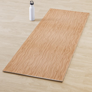 Tapete De Yoga Yoga Mat de Textura Rústica de Madeira para Víblia
