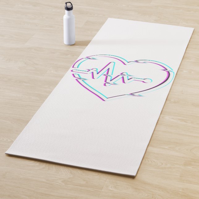 Tapete De Yoga Yoga Mat do Heart Check (In Situ)