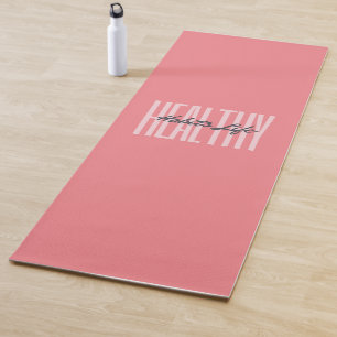 Tapete De Yoga Yoga Mat é um hábito saudável e cor-de-rosa