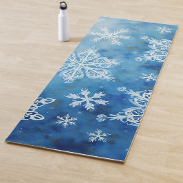 Tapete De Yoga Yoga Mat em queda de neve