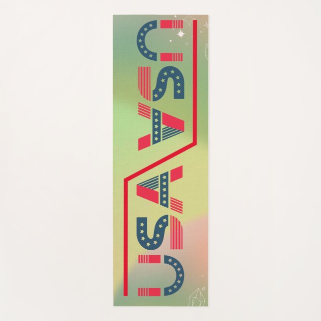 Tapete De Yoga Yoga Mat Estético Ecológico (Frente)