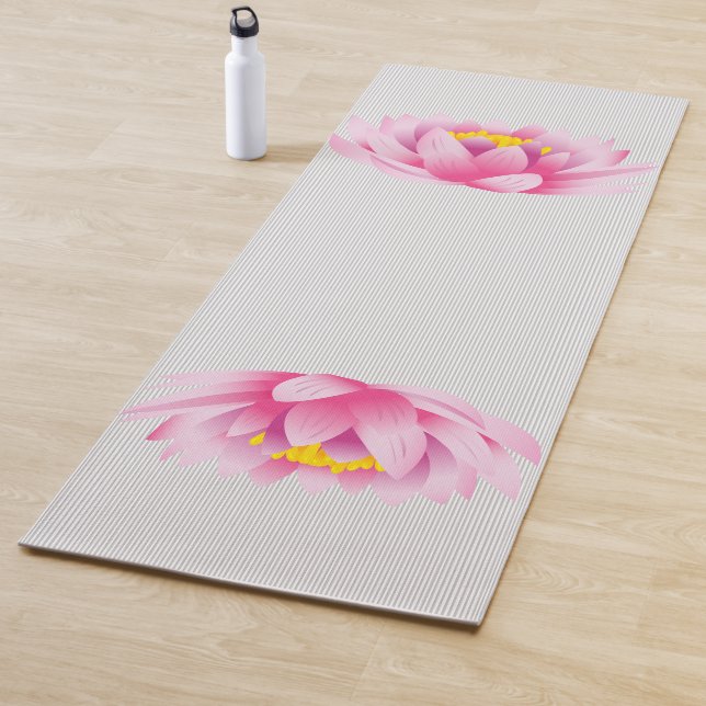 Tapete De Yoga Yoga Mat - Flor de Lotus Rosa (In Situ)