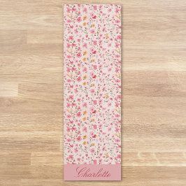 Tapete De Yoga Yoga Mat Floral Rosa Personalizado