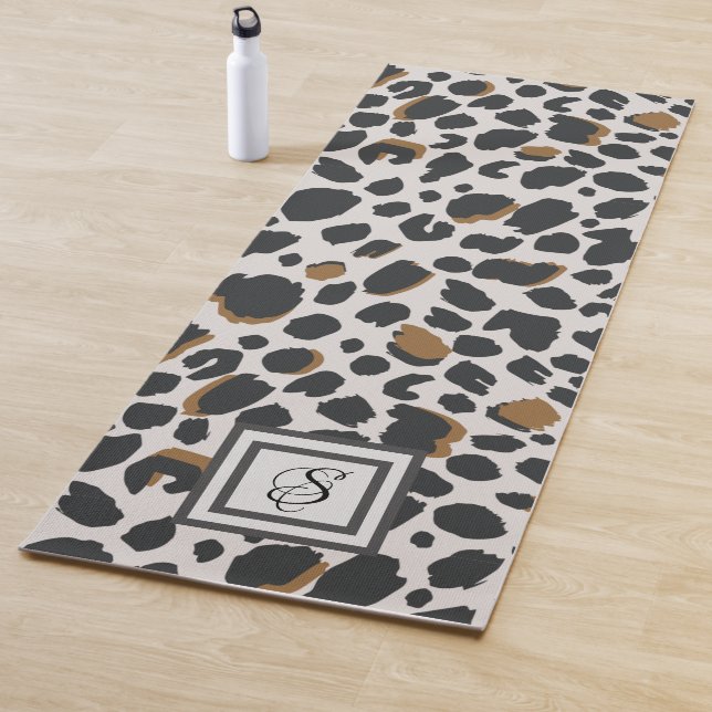 Tapete De Yoga Yoga Mat - Impressão Leopardo com Monograma (In Situ)