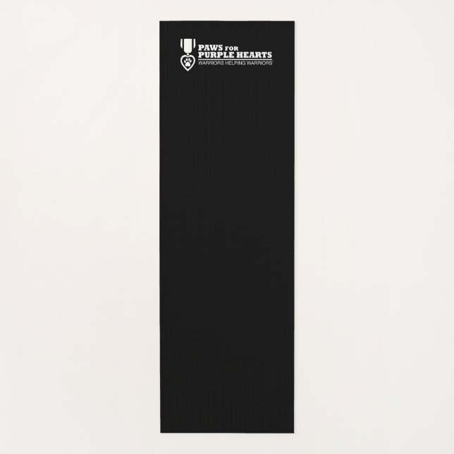 Tapete De Yoga Yoga Mat - logotipo preto w (Frente)