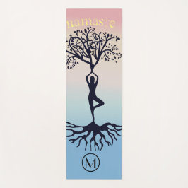 Tapete De Yoga Yoga Mat Personalizado Da Tipografia Do Namaste
