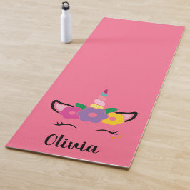 Tapete De Yoga Yoga Mat Personalizado do Rainbow Unicorn