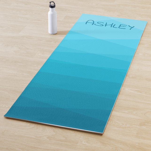 Tapete De Yoga Yoga Mat Poligonal Azul (In Situ)