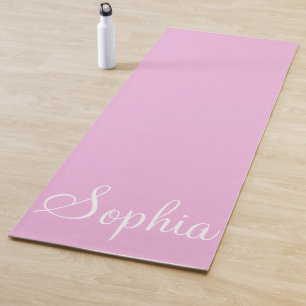 Tapete De Yoga Yoga Mat Rosa de Nome Personalizado