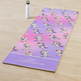 Tapete De Yoga Yoga Mat Rosa Rosa Divertido