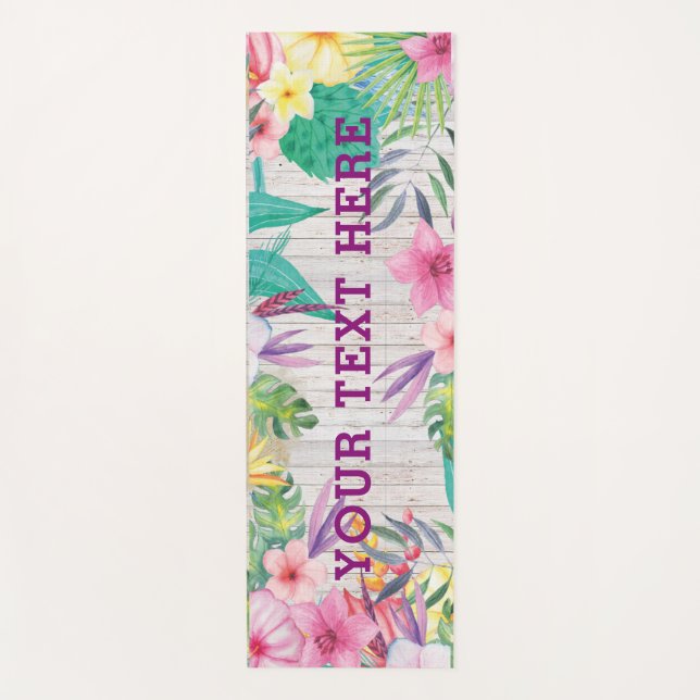 Tapete De Yoga Yoga Mat Tropical Personalizada (Frente)