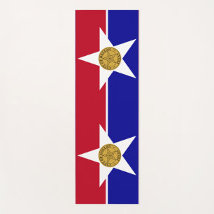 Tapete De Yoga Yoga Mats com bandeira de Dallas, EUA