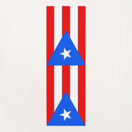 Tapete De Yoga Yoga Mats Patriótico com a bandeira de Porto Rico