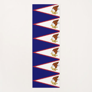 Tapete De Yoga Yoga Mats Patriótico com a bandeira de Samoa Amer