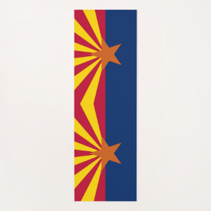 Tapete De Yoga Yoga Mats Patriótico com bandeira da Arizona, EUA