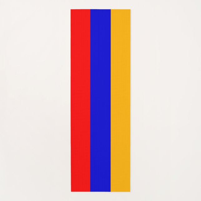 Tapete De Yoga Yoga Mats Patriótico com bandeira da Armênia (Frente)