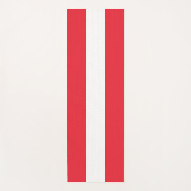 Tapete De Yoga Yoga Mats Patriótico com bandeira da Áustria (Frente)