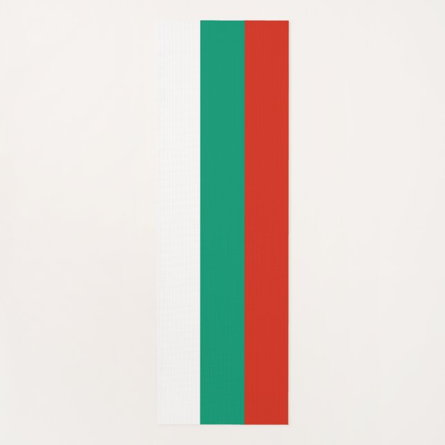 Tapete De Yoga Yoga Mats Patriótico com bandeira da Bulgária (Frente)
