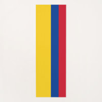 Yoga Mats Patriótico com bandeira da Colômbia