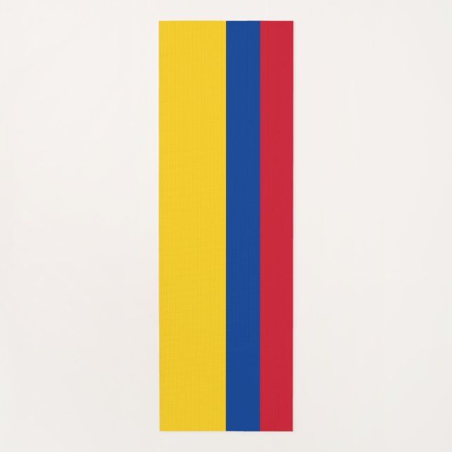 Tapete De Yoga Yoga Mats Patriótico com bandeira da Colômbia (Frente)