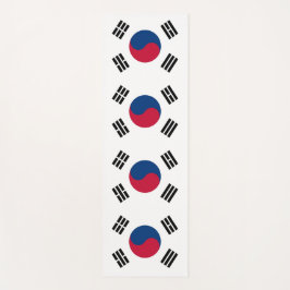 Tapete De Yoga Yoga Mats Patriótico com bandeira da Coreia do Sul