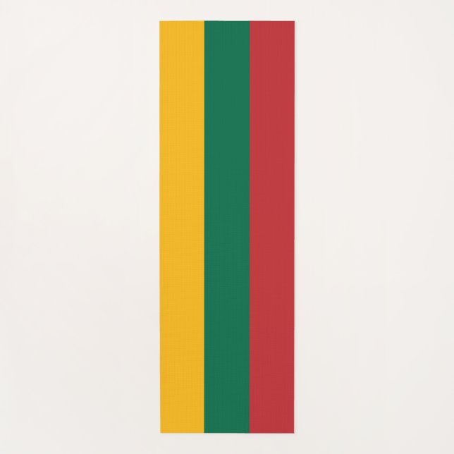 Tapete De Yoga Yoga Mats Patriótico com bandeira da Lituânia (Frente)