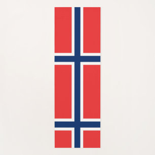 Tapete De Yoga Yoga Mats Patriótico com bandeira da Noruega
