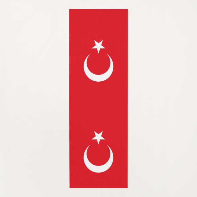 Tapete De Yoga Yoga Mats Patriótico com bandeira da Turquia (Frente)