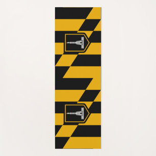 Tapete De Yoga Yoga Mats Patriótico com bandeira de Baltimore, E