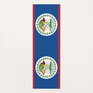 Tapete De Yoga Yoga Mats Patriótico com bandeira de Belize
