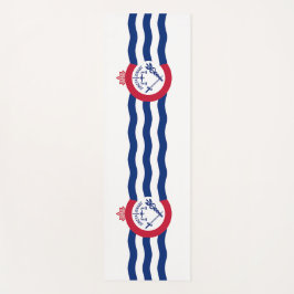 Tapete De Yoga Yoga Mats Patriótico com bandeira de Cincinnati, E