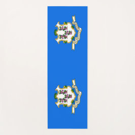 Tapete De Yoga Yoga Mats Patriótico com bandeira de Connecticut, 