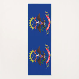 Tapete De Yoga Yoga Mats Patriótico com bandeira de Dakota do Nor