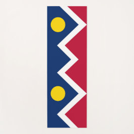 Tapete De Yoga Yoga Mats Patriótico com bandeira de Denver City,