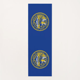 Tapete De Yoga Yoga Mats Patriótico com bandeira de Nebraska