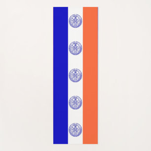 Tapete De Yoga Yoga Mats Patriótico com bandeira de Nova Iorque 