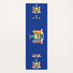 Tapete De Yoga Yoga Mats Patriótico com bandeira de Nova Iorque,