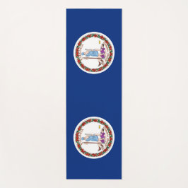 Tapete De Yoga Yoga Mats Patriótico com bandeira de Virgínia, EUA