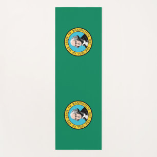 Tapete De Yoga Yoga Mats Patriótico com bandeira de Washington,