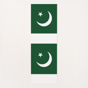 Tapete De Yoga Yoga Mats Patriótico com bandeira do Paquistão