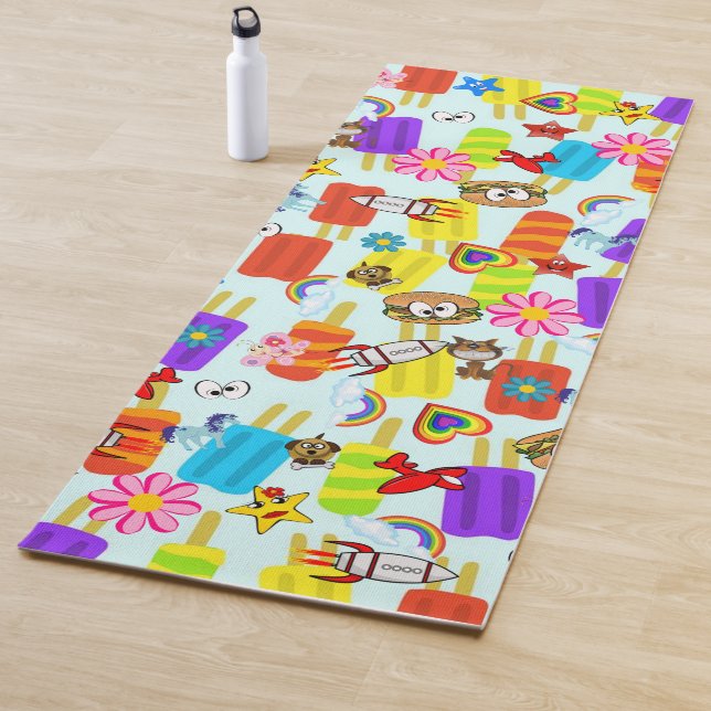 Tapete De Yoga Yoga Mats Yoga Sorvete Hamburger Espaços (In Situ)