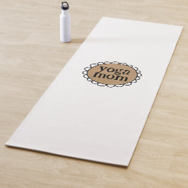 Tapete De Yoga YOGA MOM Personalizado com Borda Arredondada