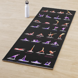 Tapete De Yoga Yoga Personalizado Corresponde a Poses Impressos