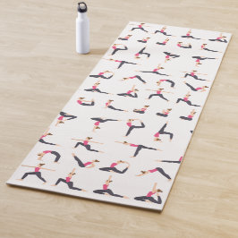 Tapete De Yoga Yoga Pose Imagens em um Ioga Mat Premium