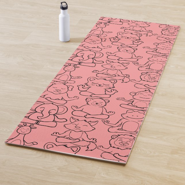 Tapete De Yoga Yoga poses pattern | Yoga seamless pattern 17 (In Situ)